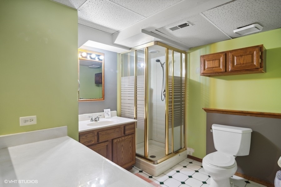 2110 Savannah Road Elgin, IL 60123 - Photo 13 of 17 a bathroom with a sink a toilet and shower