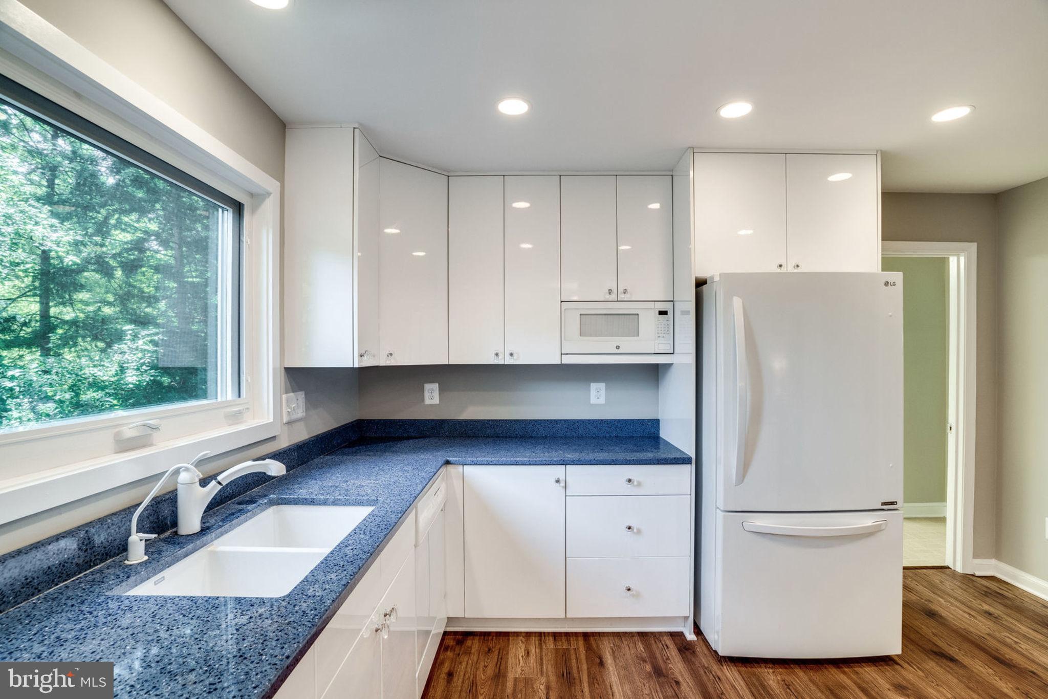 2546 23rd Road North Arlington, VA 22207 - Photo 20 of 43 Beautiful blue eco-friendly "ice-stone" countertop