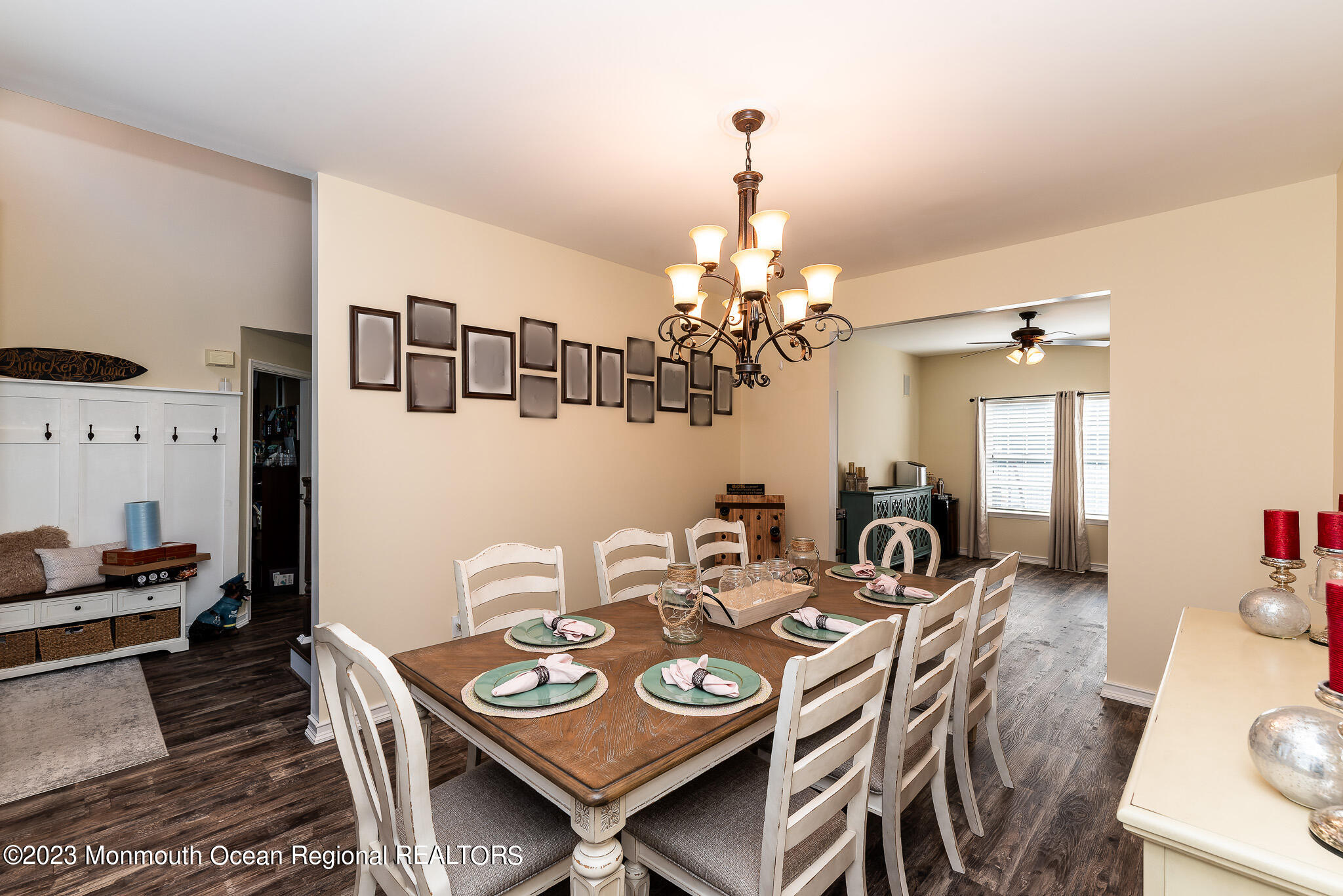 1 Overlook Place Bayville, NJ 08721 - Photo 22 of 66 a view of a dining room with furniture and wooden floor