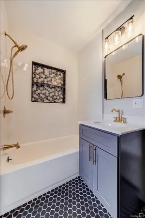a view of a livingroom with wooden floor