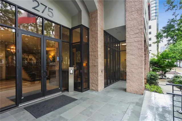 a view of interior of the building