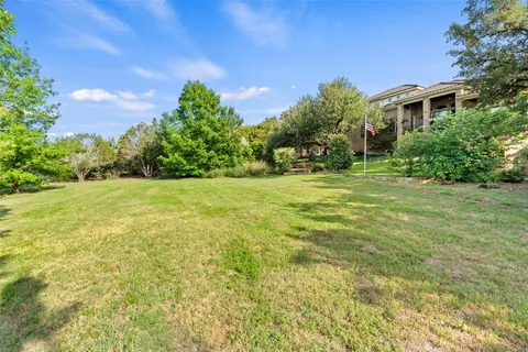 a view of a park with swings