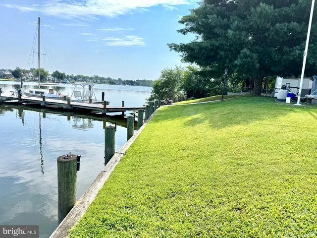 a view of a lake with a outdoor space