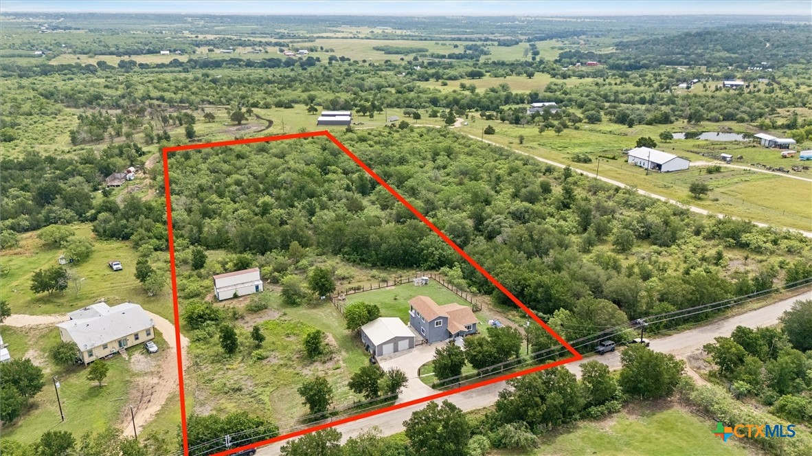 730 Spoke Hollow Road Lockhart, TX 78644 - Photo 29 of 41 AERIAL VIEW- PROPERTY LINES ARE APPROXIMATE