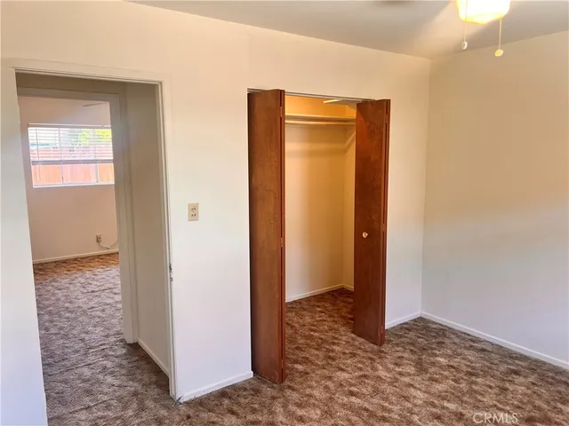 a view of a bathroom with a door