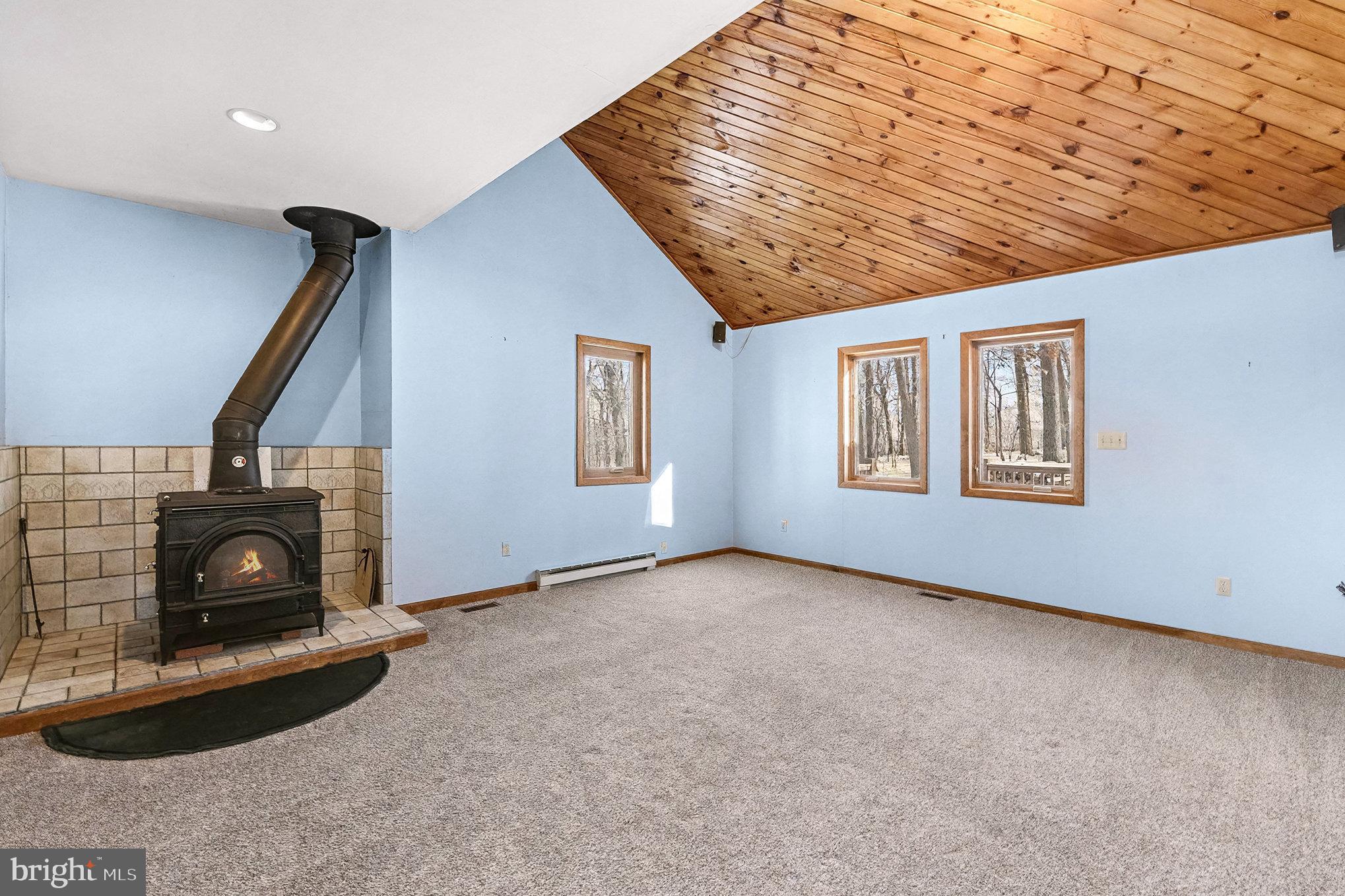 4007 Street Road Street, MD 21154 - Photo 12 of 42 Living Room with wood stove