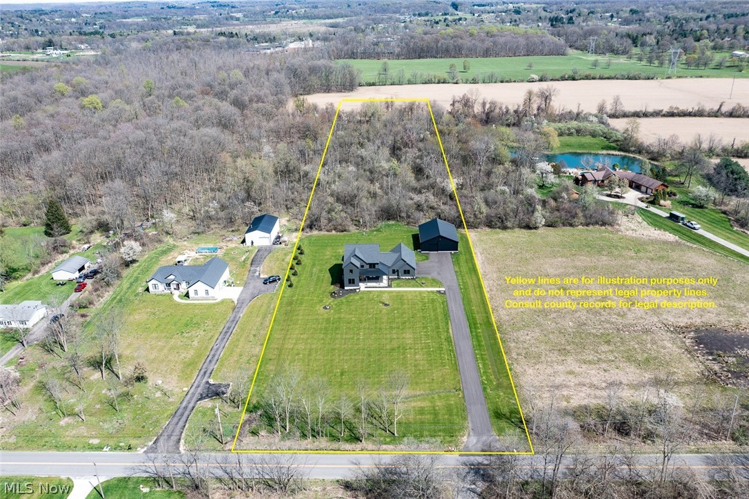 4197 Beach Road Medina, OH 44256 - Photo 35 of 35 Drone / aerial view featuring a water view
