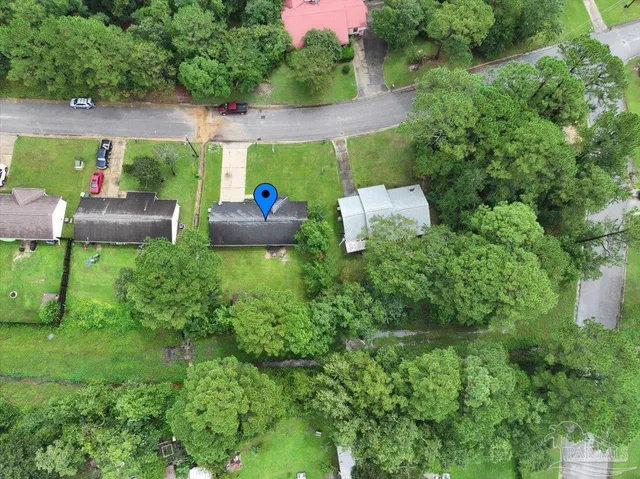 a view of a lush green field