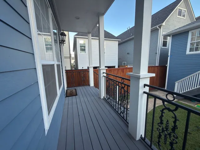 a view of outdoor space and deck