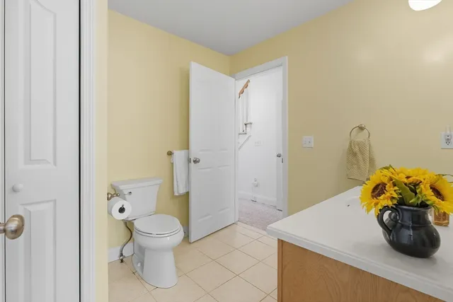 a bathroom with a sink and toilet