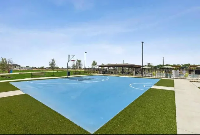 a view of a lake with a terrace