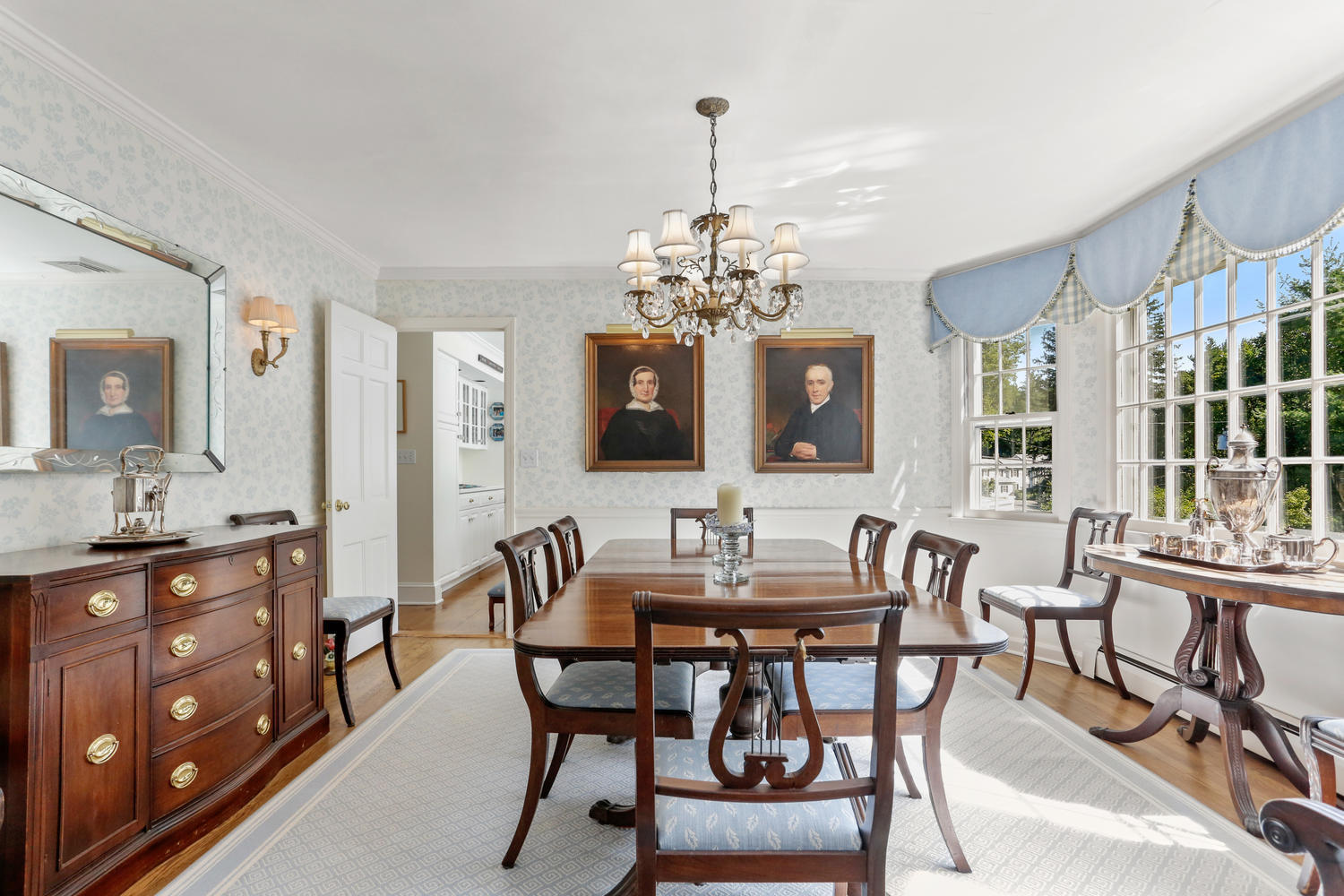 116 Marshall Ridge Road New Canaan, CT 06840 - Photo 24 of 50 a view of a dining room with furniture and window