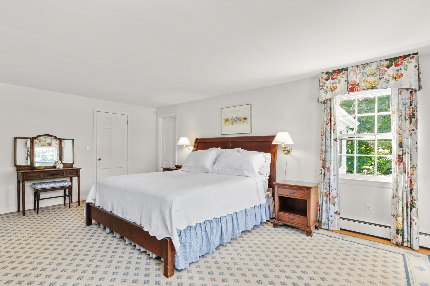 116 Marshall Ridge Road New Canaan, CT 06840 - Photo 36 of 50 a bedroom with a bed and a window