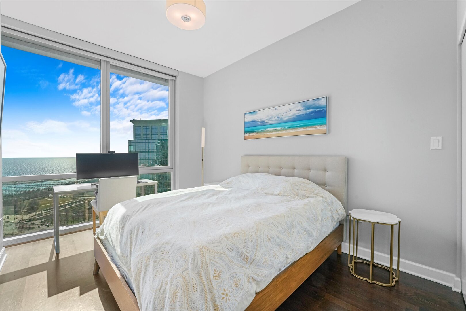 1201 South Prairie Avenue, Unit 3404 Chicago, IL 60605 - Photo 18 of 38 a bedroom with a bed and window