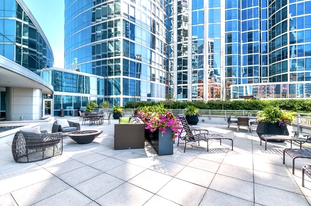 1201 South Prairie Avenue, Unit 3404 Chicago, IL 60605 - Photo 35 of 38 a view of a patio with couches and potted plants