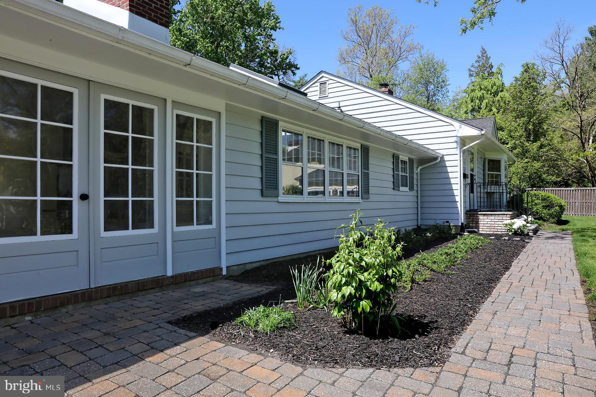 136 Randall Road Princeton, NJ 08540 - Photo 3 of 25 Front View/French Doors to Sunroom
