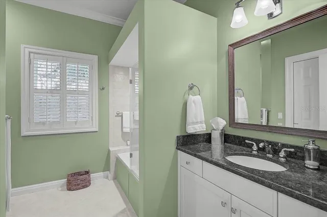 a view of a swimming pool with a yard