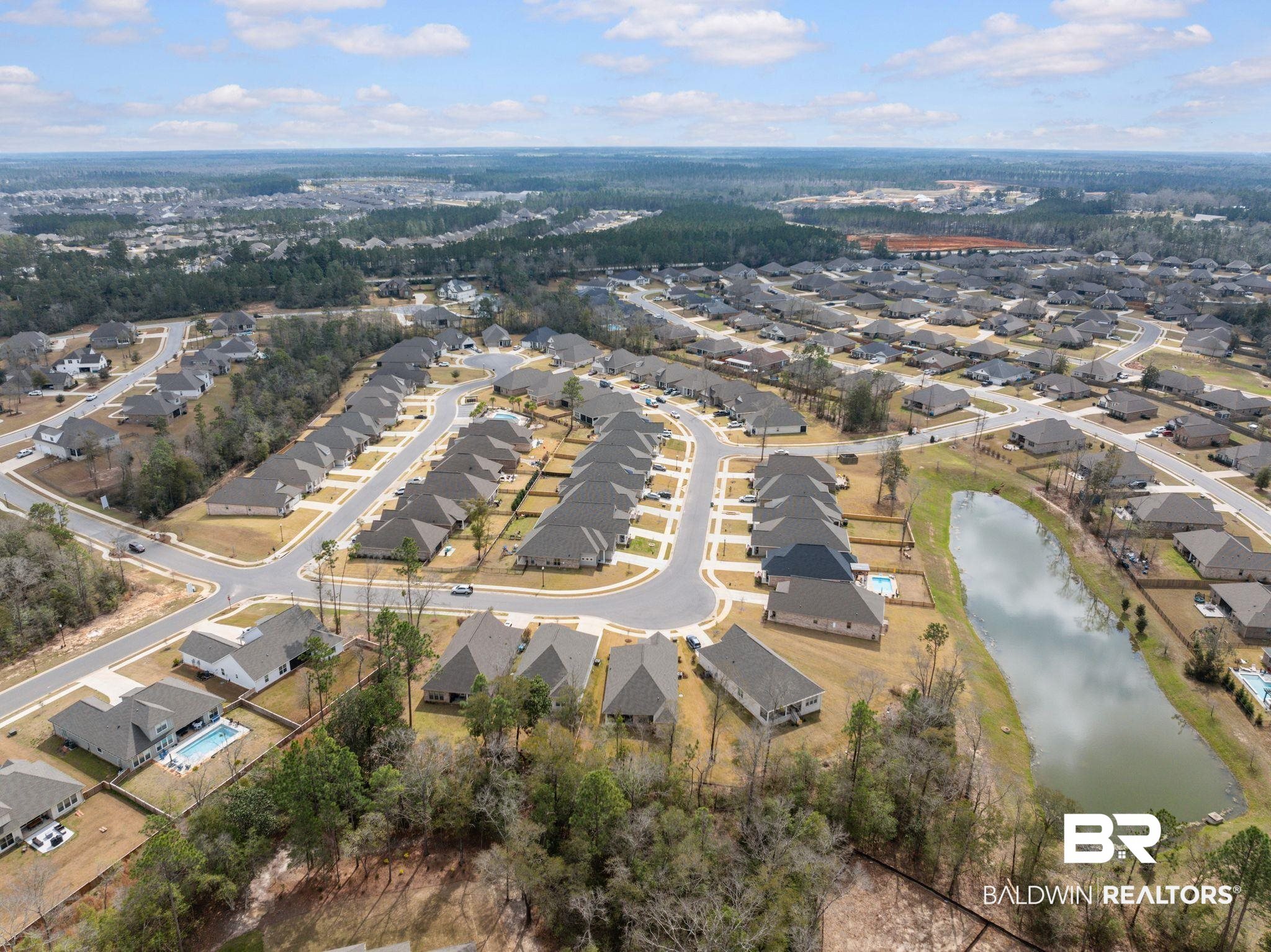 31554 Canopy Loop Spanish Fort, AL 36527 - Photo 63 of 68 Birds eye view of property featuring a water view and a residential view