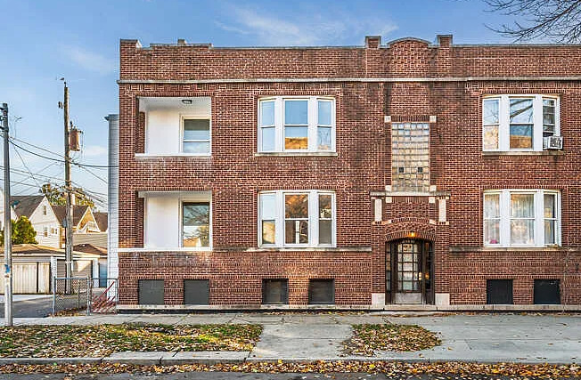 a front view of a house