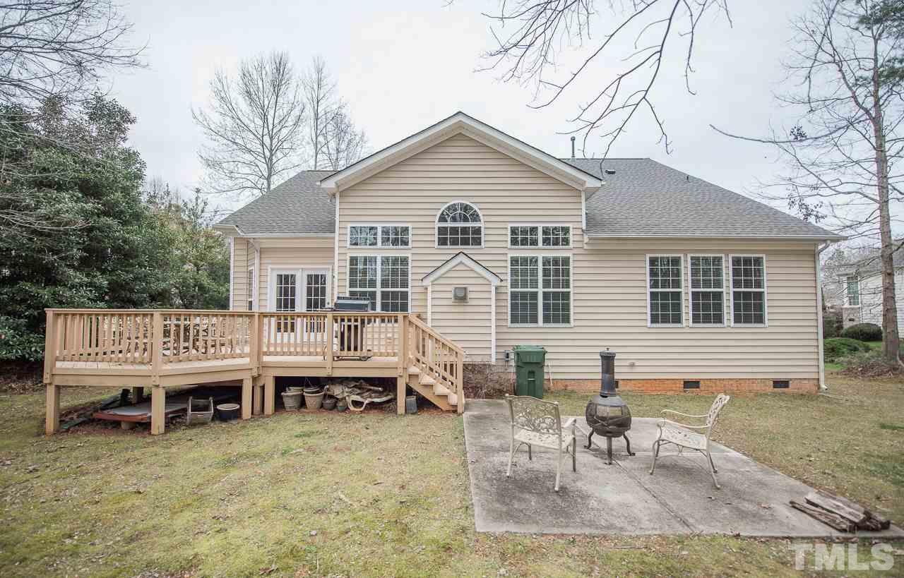 4424 Fairview Ridge Lane Apex, NC 27539 - Photo 2 of 25 Rear of home backs to wooded area