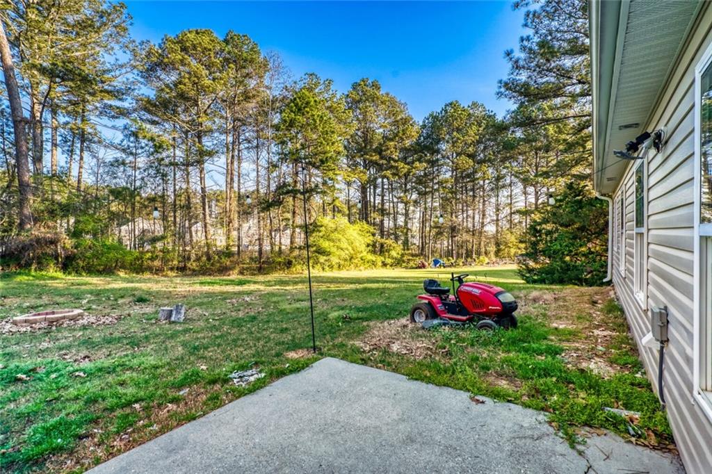 1298 Sierra Ridge Place Southeast Loganville, GA 30052 - Photo 24 of 29 a view of a backyard with large trees