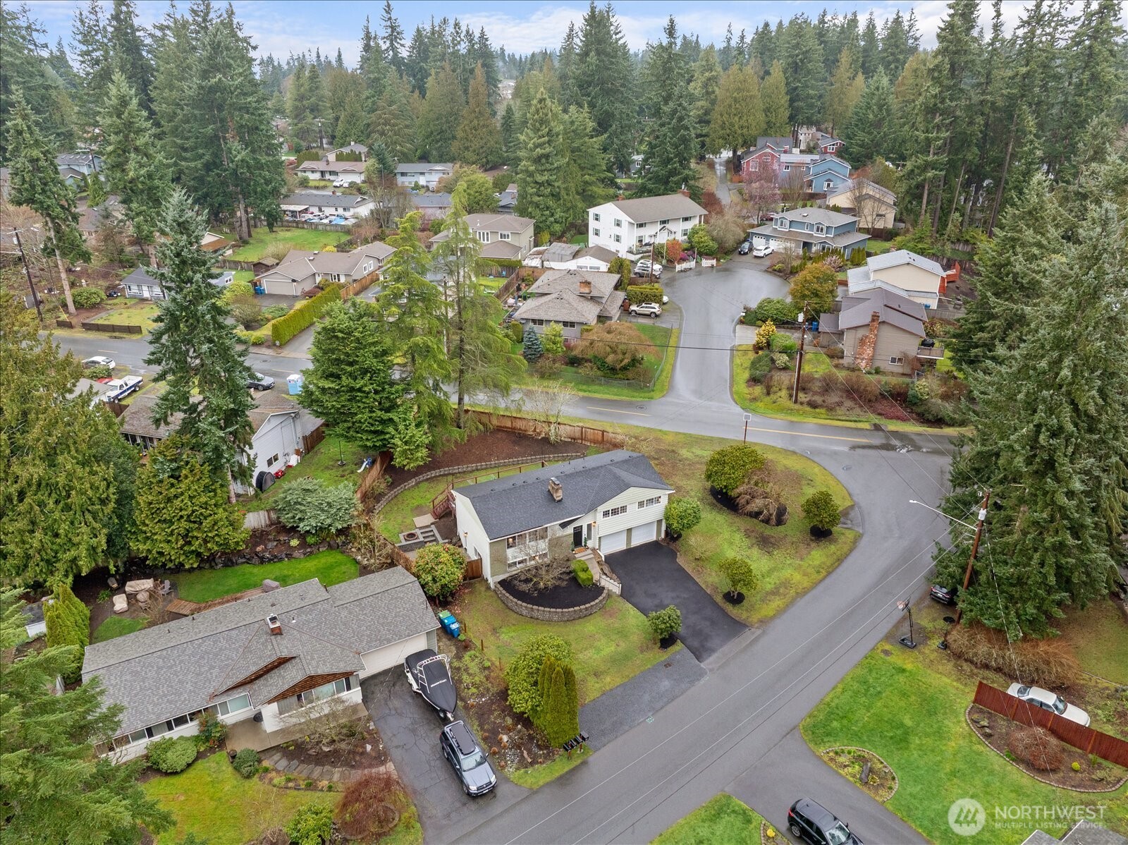 23409 94th Place West Edmonds, WA 98020 - Photo 39 of 39 an aerial view of a house with yard swimming pool and outdoor seating