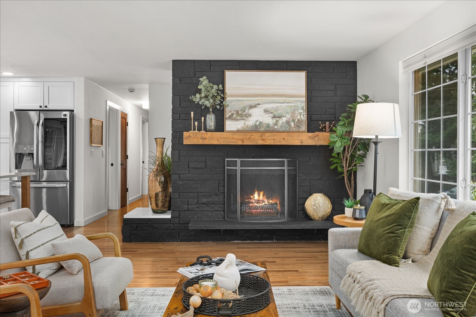 23409 94th Place West Edmonds, WA 98020 - Photo 7 of 39 a living room with furniture and a fireplace