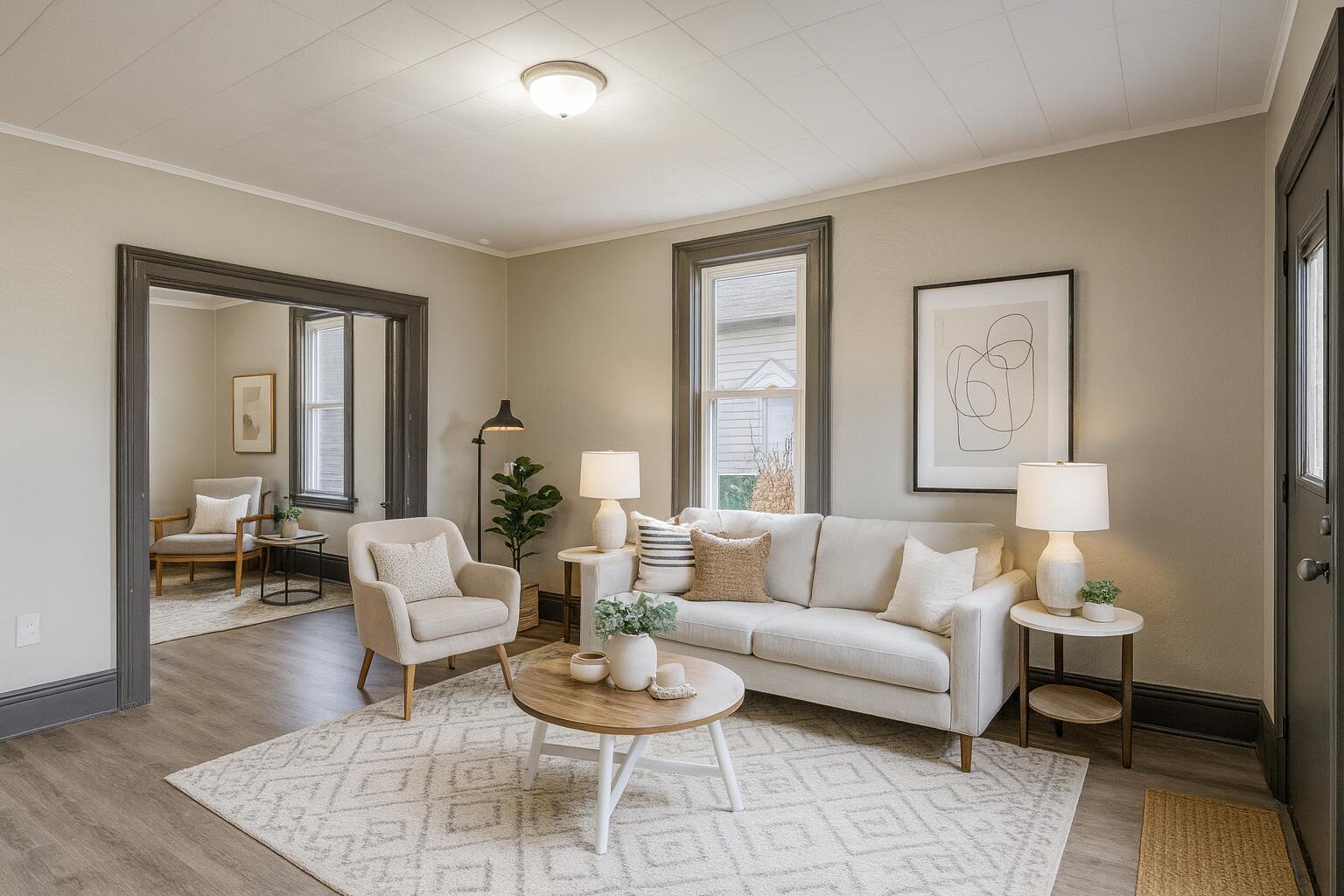 403 Rose Street La Porte, IN 46350 - Photo 6 of 28 a living room with furniture and wooden floor