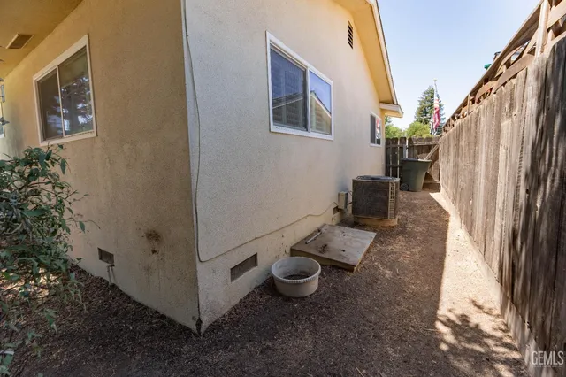an aerial view of a swimming pool