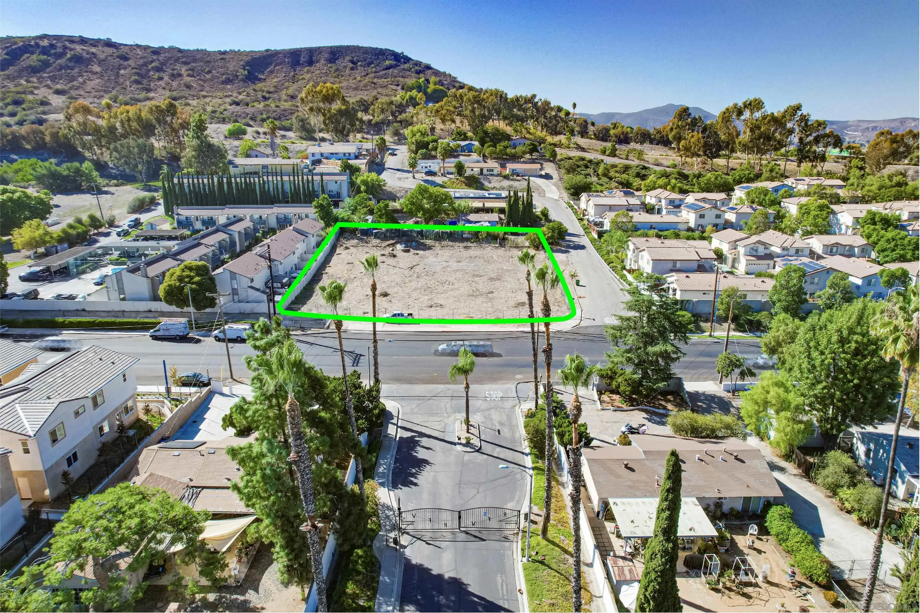 Undisclosed Address Santee, CA 92071 - Photo 5 of 10 an aerial view of residential houses with outdoor space