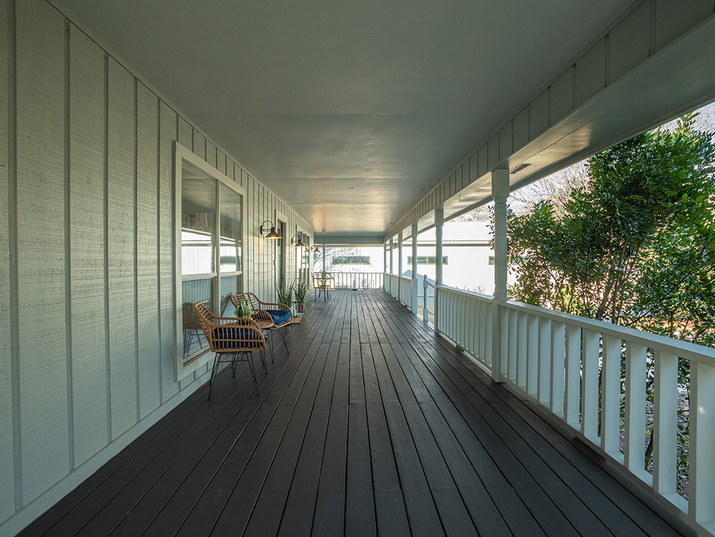 5108 Sioux Lane Austin, TX 78734 - Photo 29 of 35 a view of balcony with wooden floor
