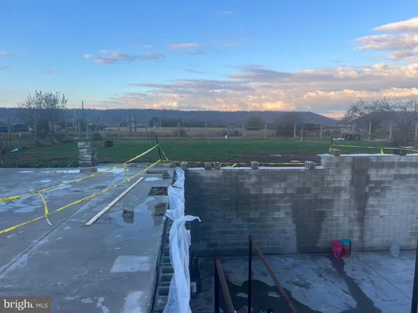 a view of a terrace with a yard