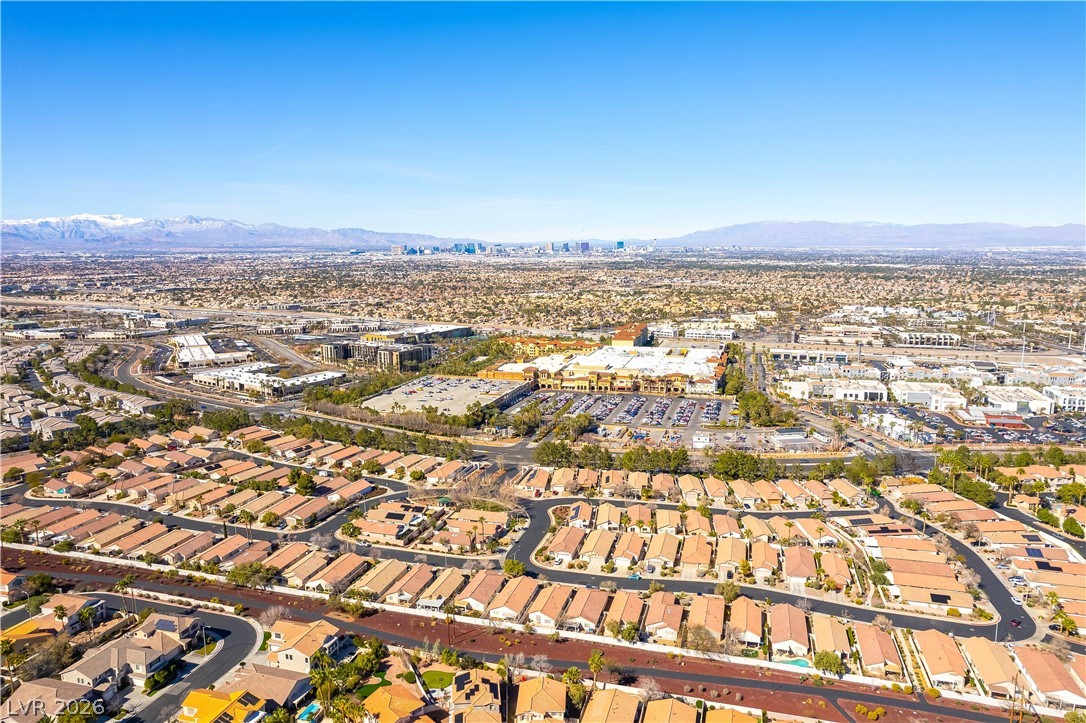 2344 Teton Ranch Avenue Henderson, NV 89052 - Photo 32 of 32 Aerial view of residential area featuring a mountainous background