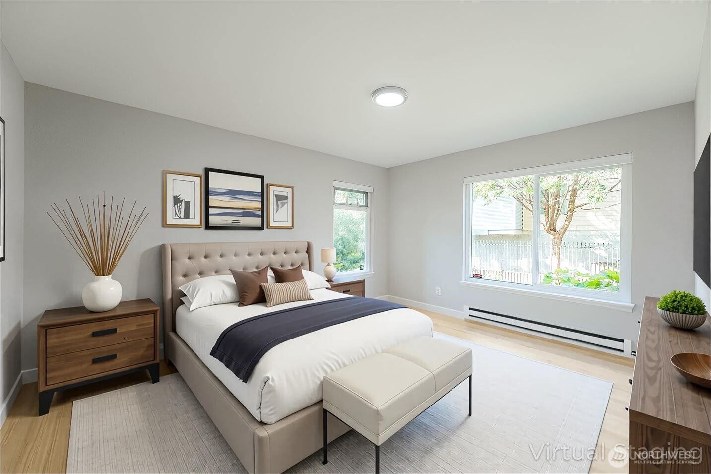 1100 South Atlantic Street, Unit 209 Seattle, WA 98134 - Photo 22 of 31 a bedroom with a bed and a large window