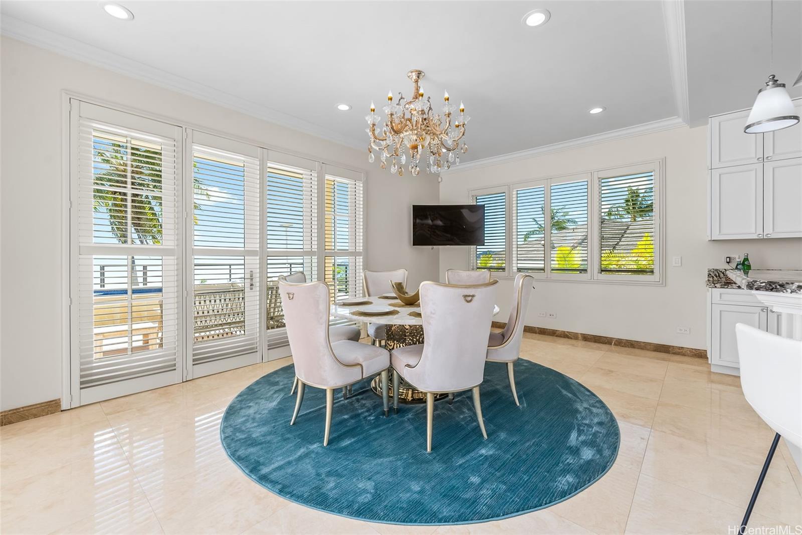 269 Kaialii Place Honolulu, HI 96821 - Photo 11 of 25 a view of a dining room with furniture window and outside view