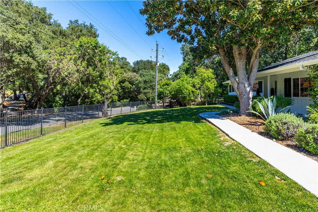 7695 Del Rio Road Atascadero, CA 93422 - Photo 11 of 75 a view of yard with swimming pool and sitting area