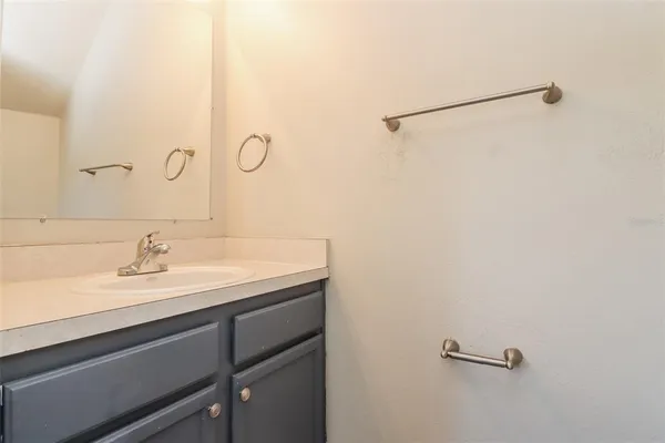 a view of a room with storage