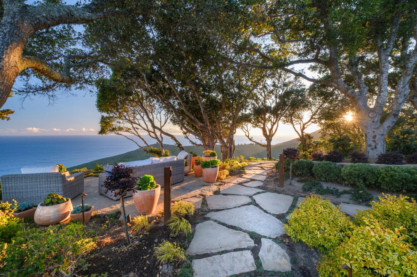 46820 Clear Ridge Road Big Sur, CA 93920 - Photo 17 of 26 a view of a backyard with sitting area