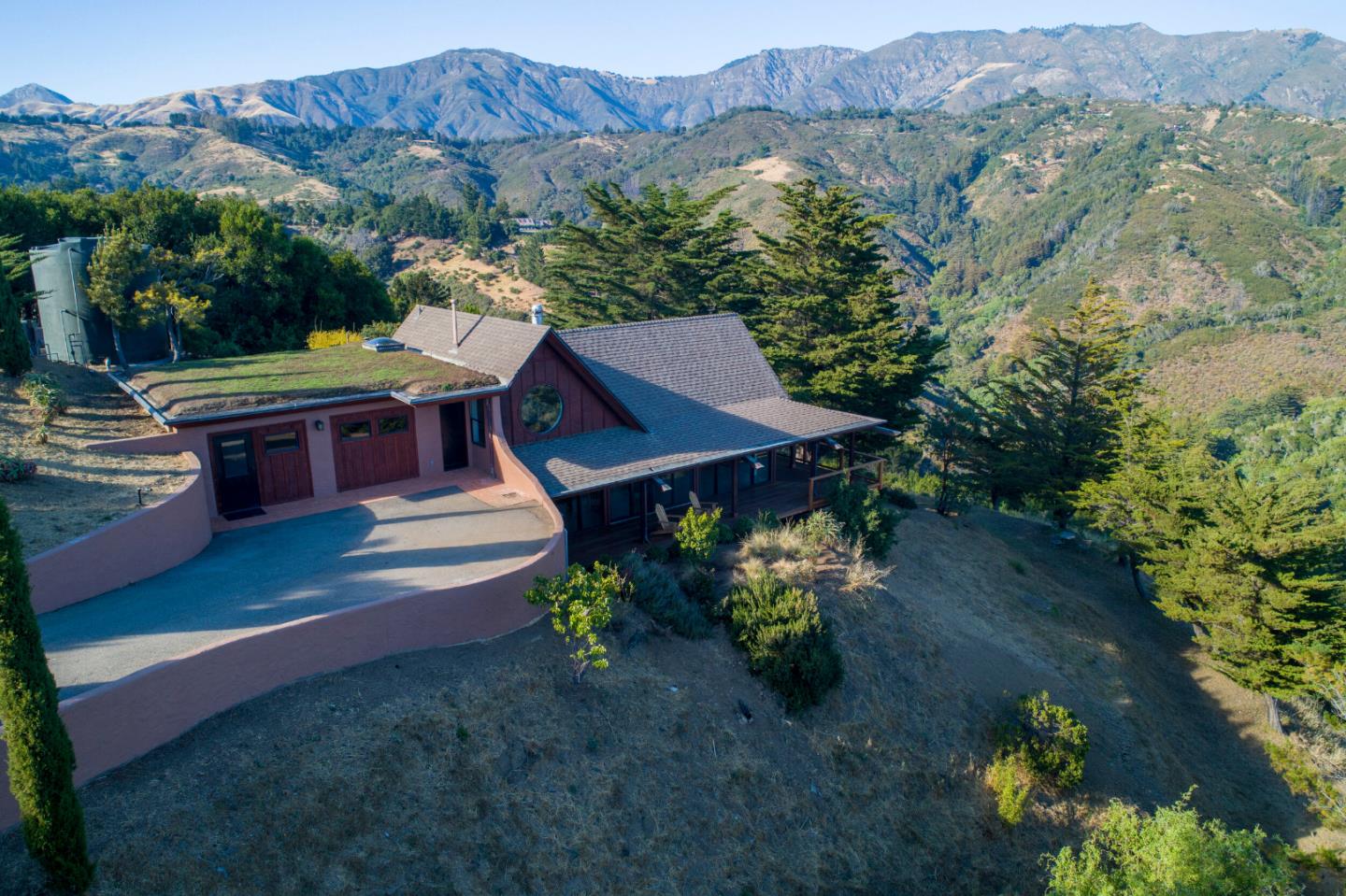 46820 Clear Ridge Road Big Sur, CA 93920 - Photo 22 of 26 a view of a house with a garden