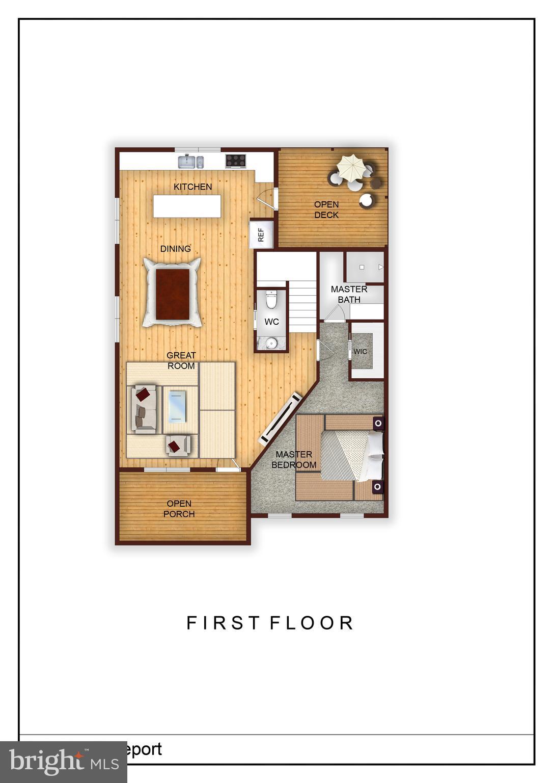 31315 Point Reyes Lane, Unit 14 Ocean View, DE 19970 - Photo 2 of 3 Open Floorplan