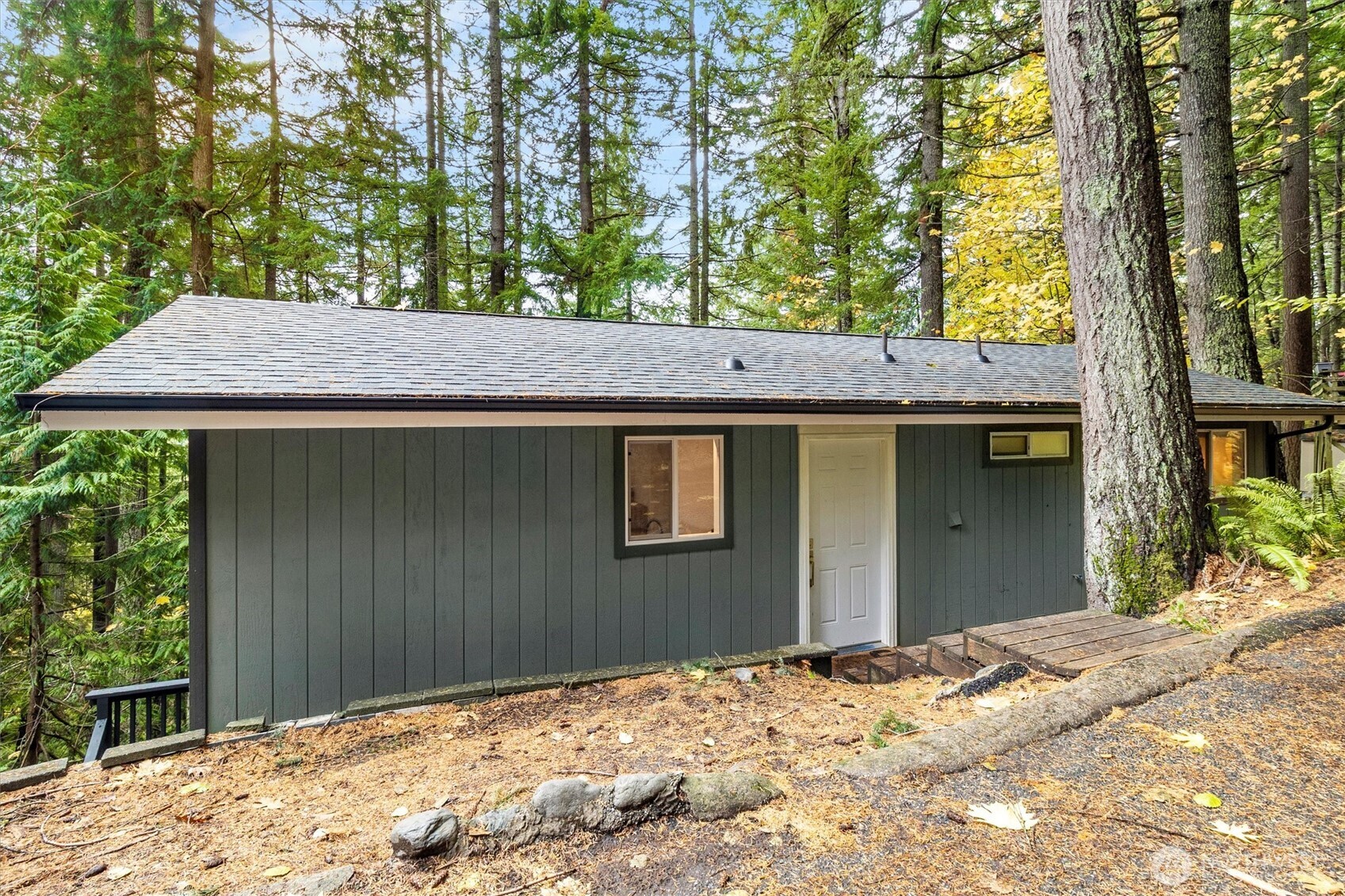 76 B Sudden Valley Drive Bellingham, WA 98229 - Photo 2 of 35 a view of a backyard of the house