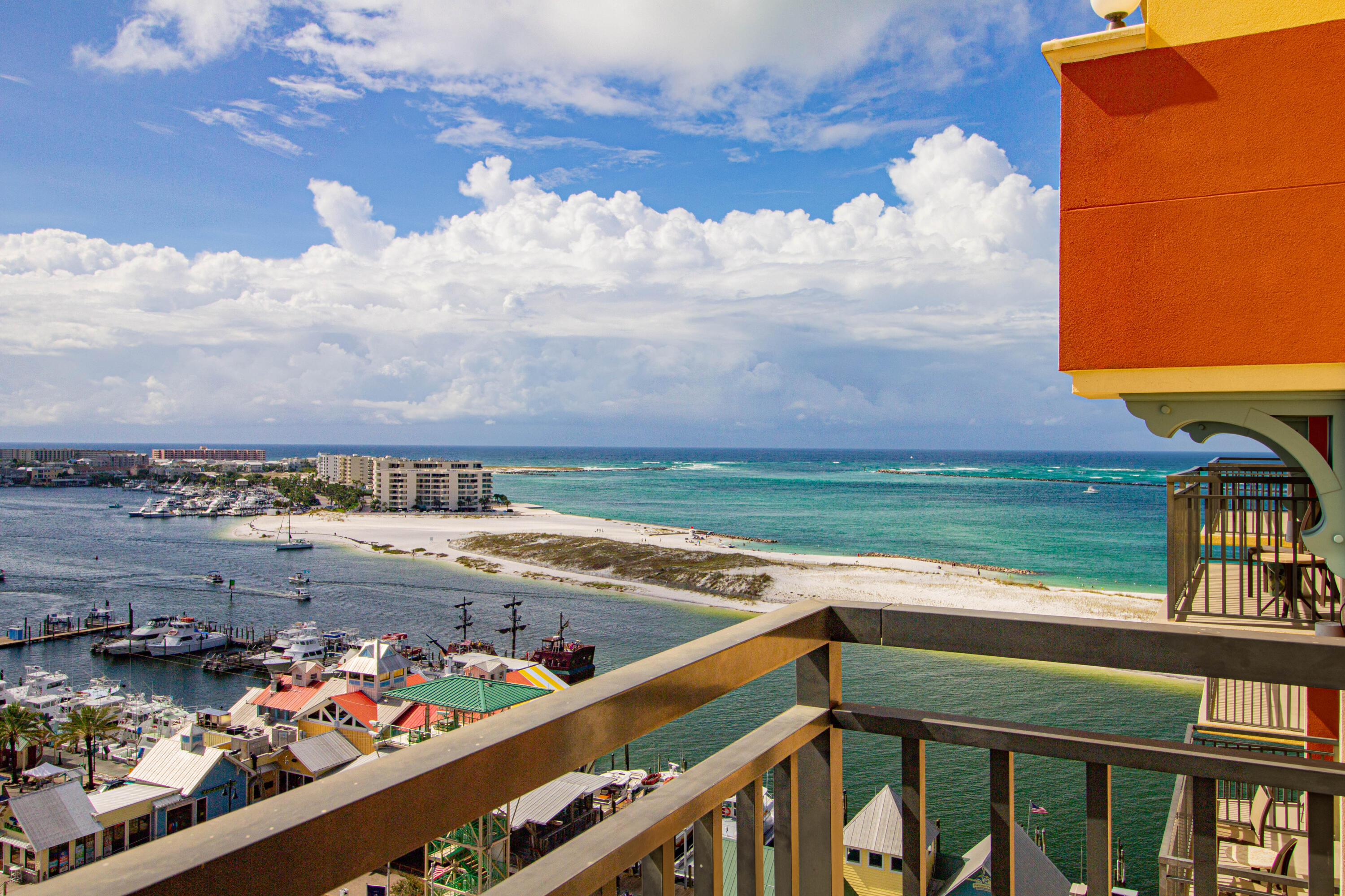 10 Harbor Boulevard, Unit E707H Destin, FL 32541 - Photo 15 of 28 a view of a city from a balcony