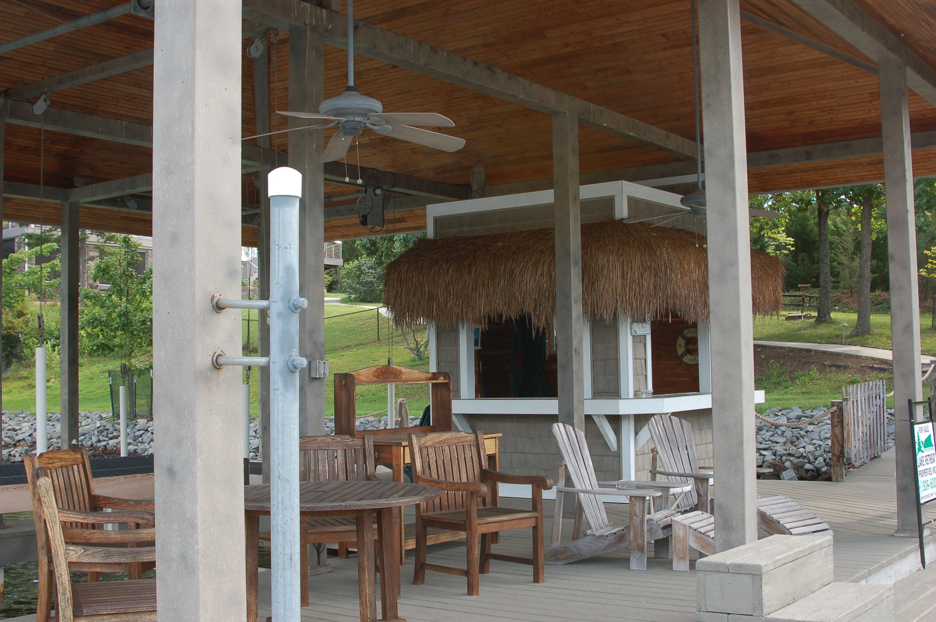 143 Thunder Ridge Road Huddleston, VA 24104 - Photo 81 of 93 Dock w/ Tiki Bar