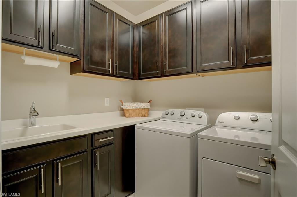 10837 Dennington Road Fort Myers, FL 33913 - Photo 24 of 35 Laundry Room with Sink and Ample Storage