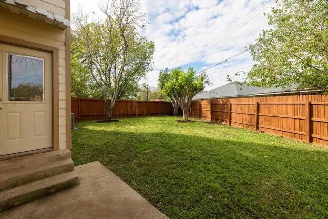 a view of outdoor space with backyard