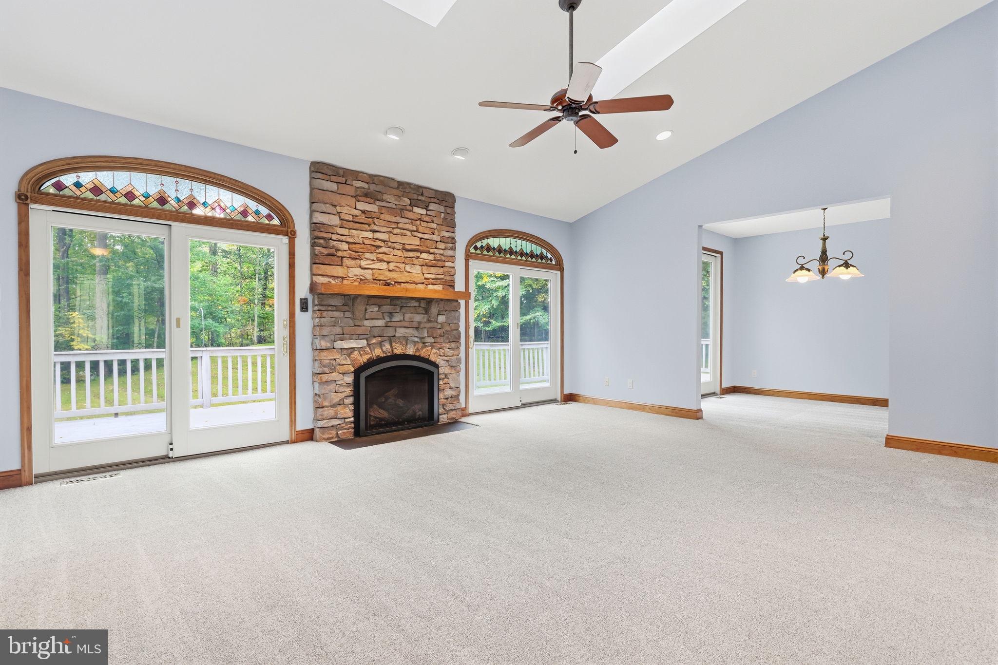 1669 Fennel Road Quakertown, PA 18951 - Photo 7 of 68 Dramatic L/R featuring skylights & fireplace