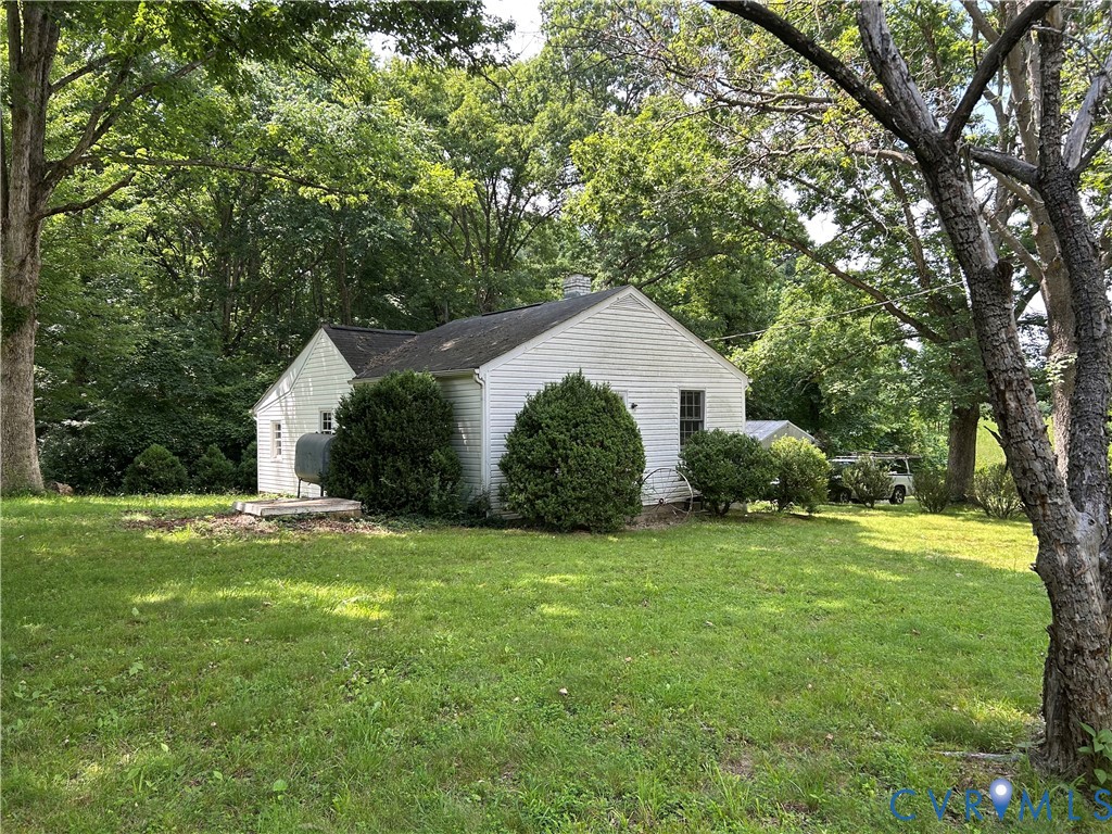 Front and left side of house