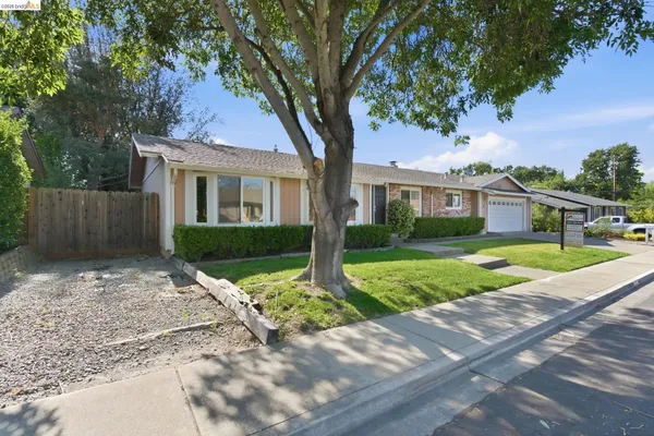 a view of house with a yard