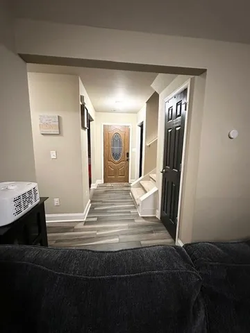 a room with furniture