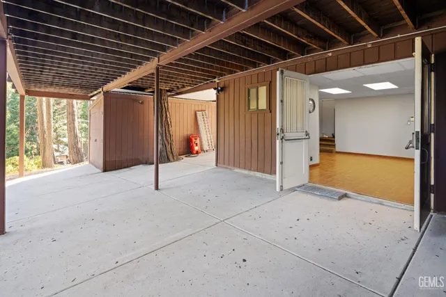 a view of a city with mountains in the background